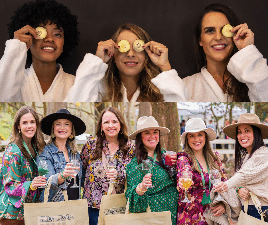 Women enjoying spa and wine weekend