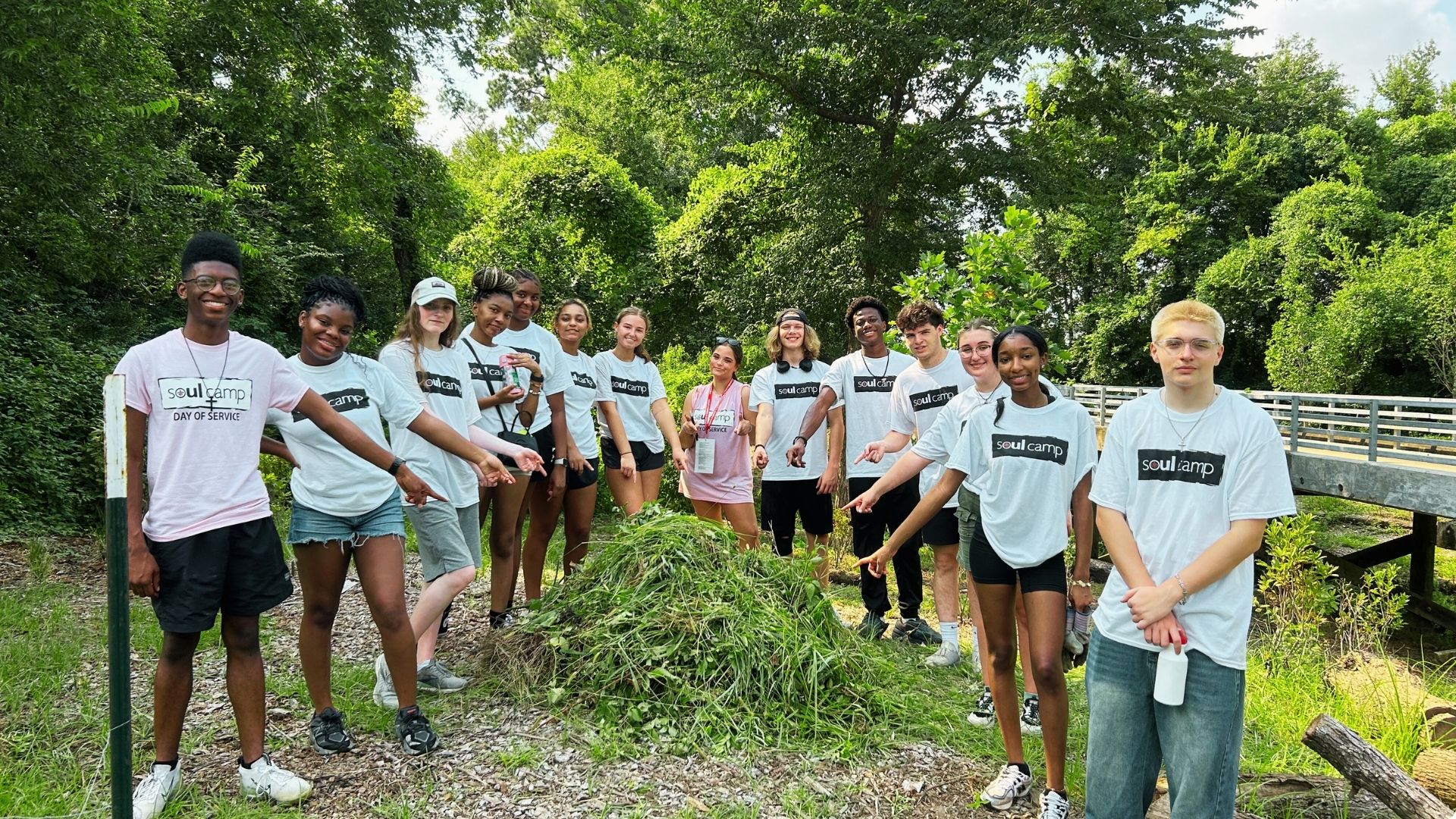 Community volunteers at Moncus Park